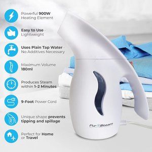 PurSteam Professional Garment Steamer for Clothes Travel-Size Portable Handheld